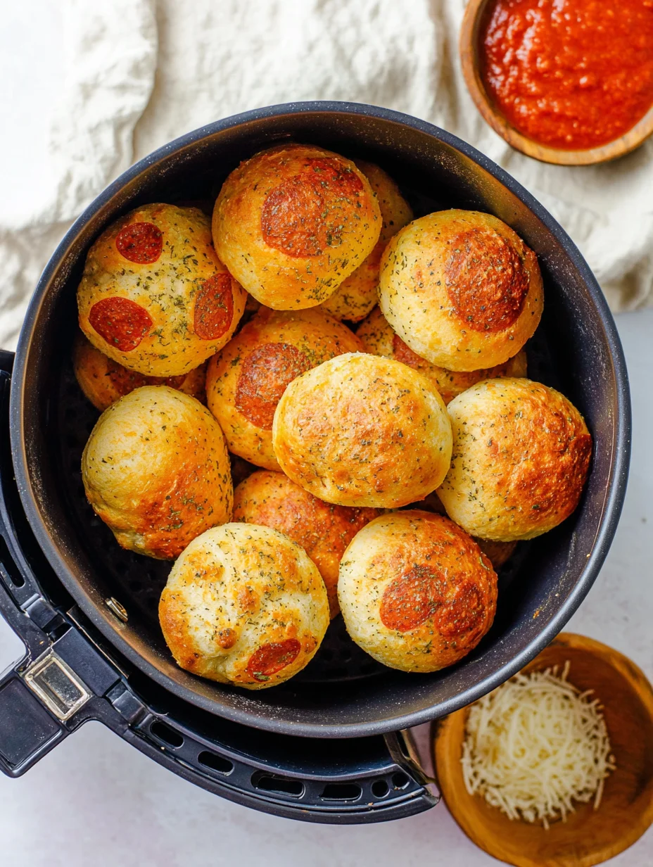Air Fryer Pizza Bombs