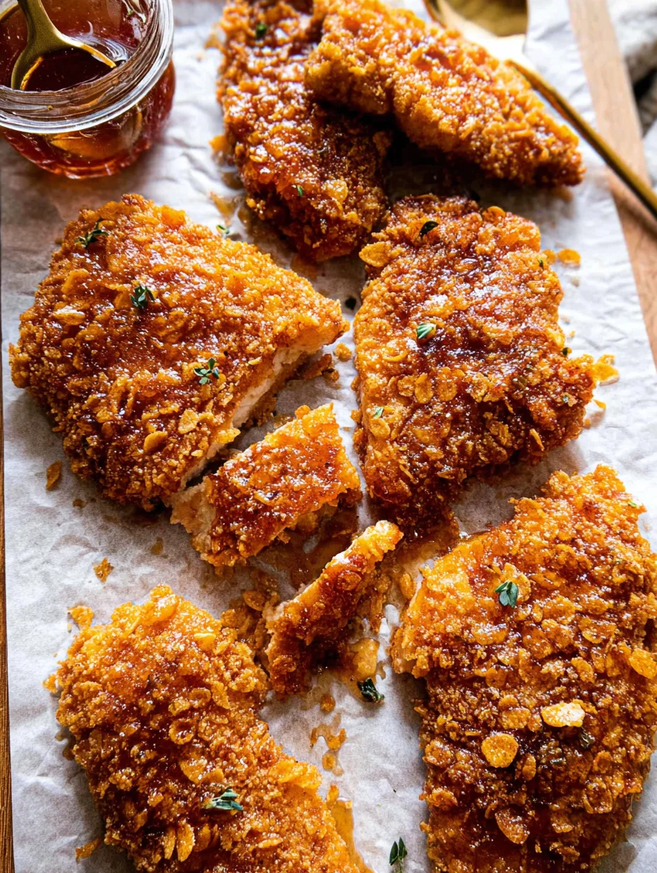 Baked Crunchy Hot Honey Chicken