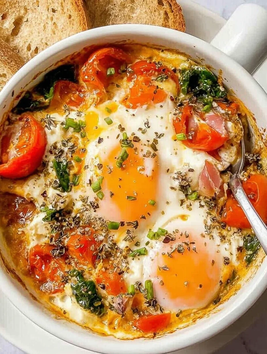 Baked Feta Eggs