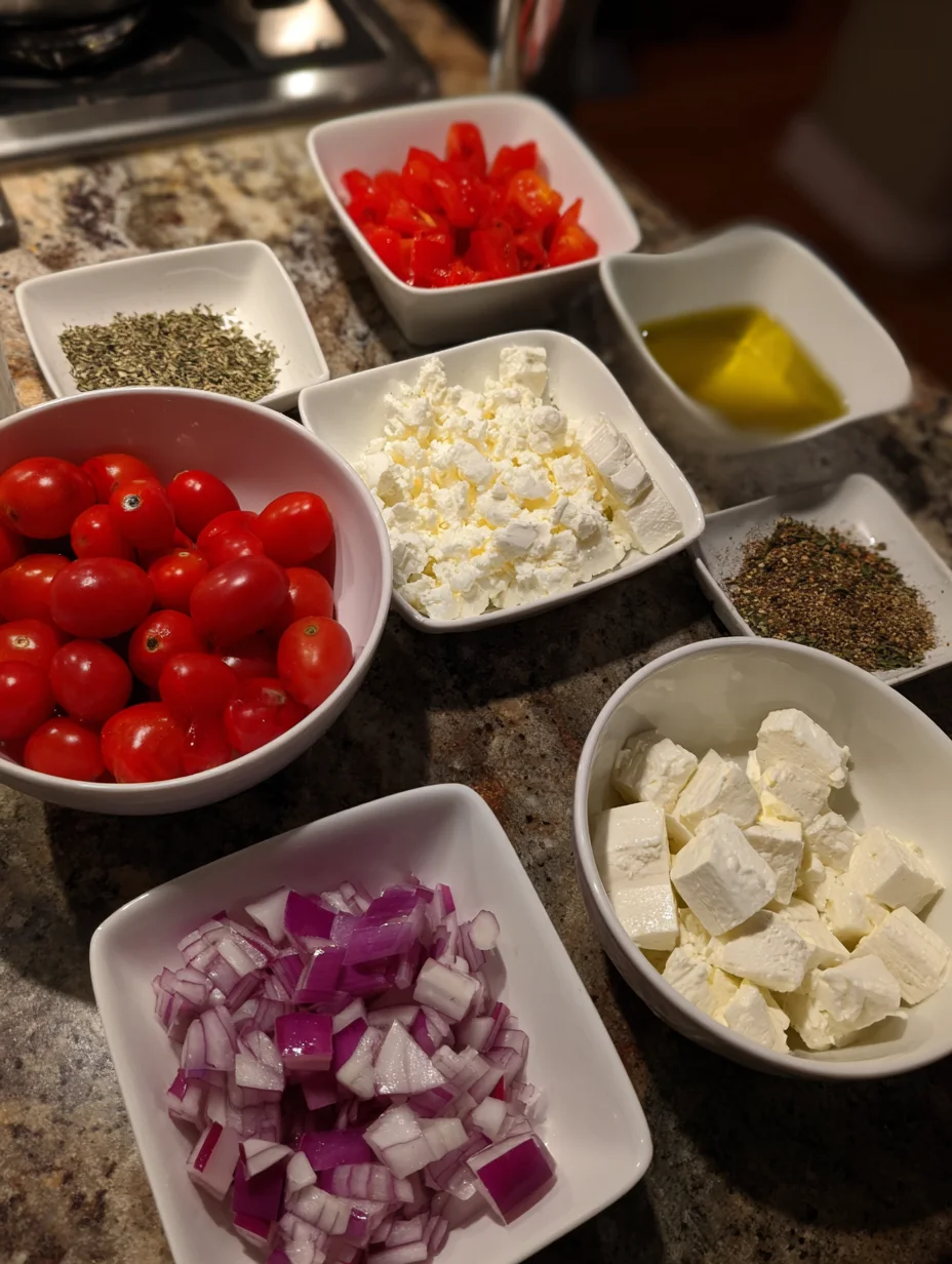 Baked Feta Eggs