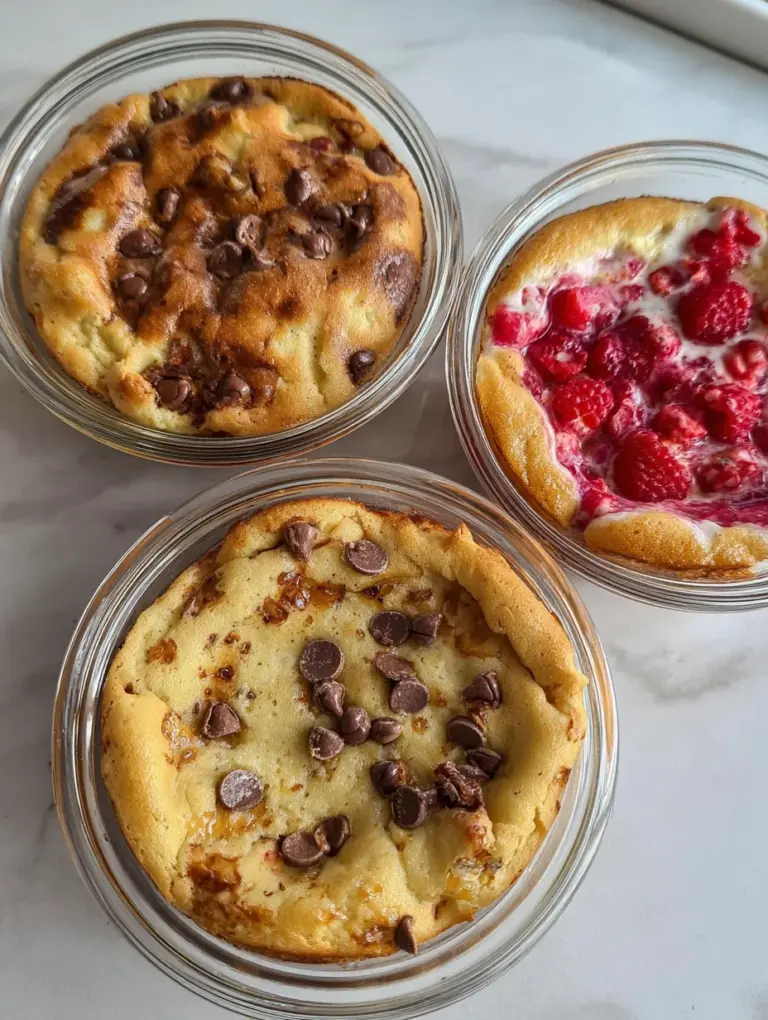 Baked Protein Pancake Bowls