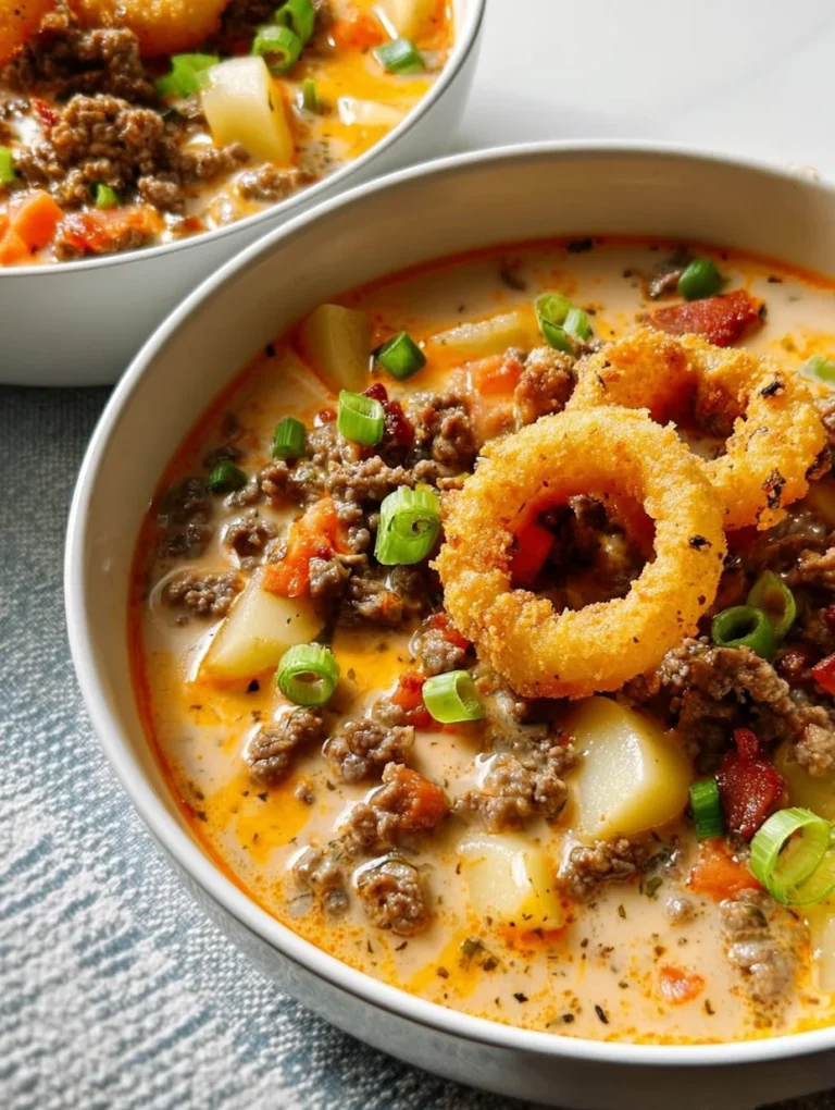 Cheeseburger Soup