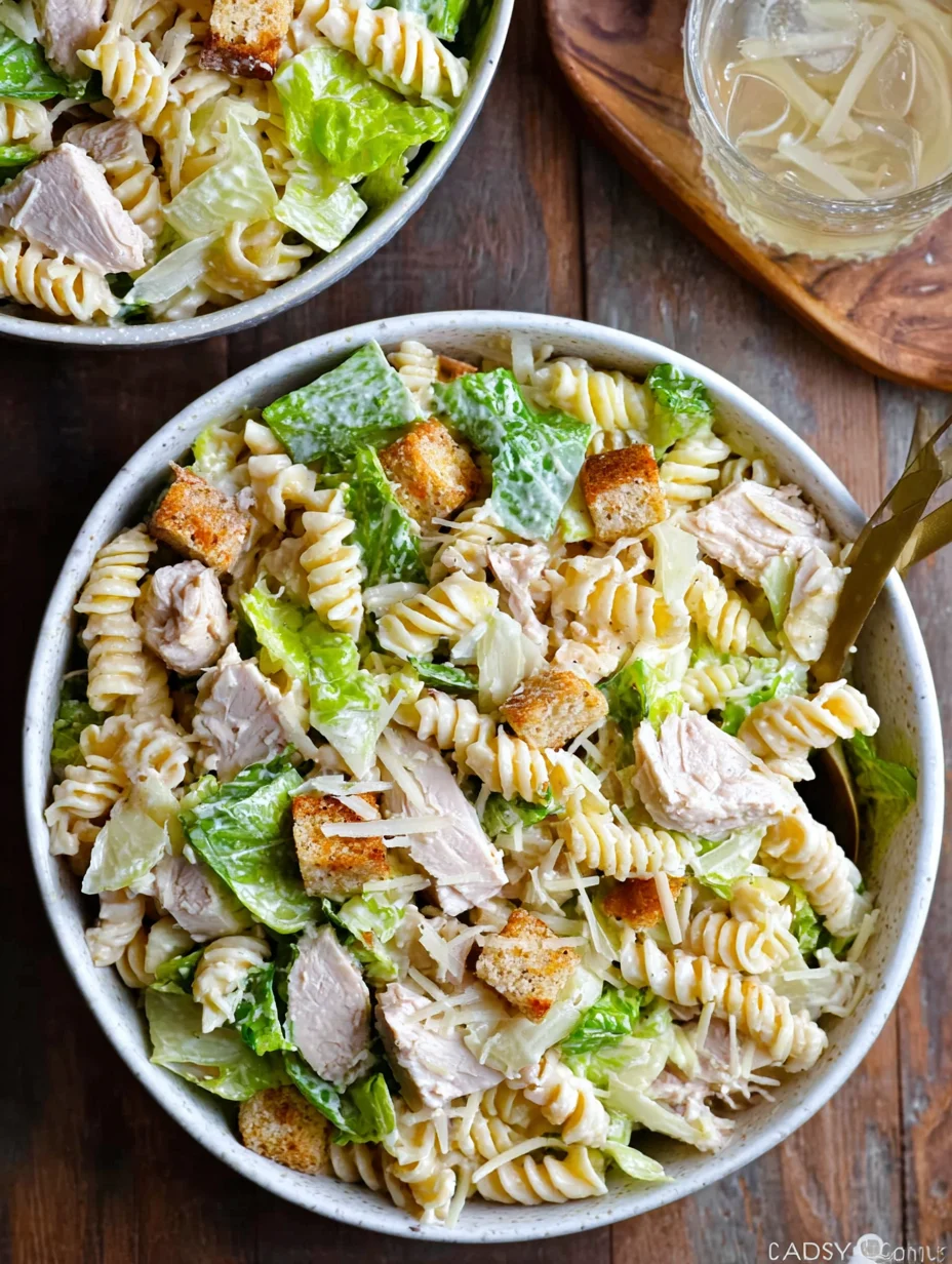 Chicken Caesar Pasta Salad