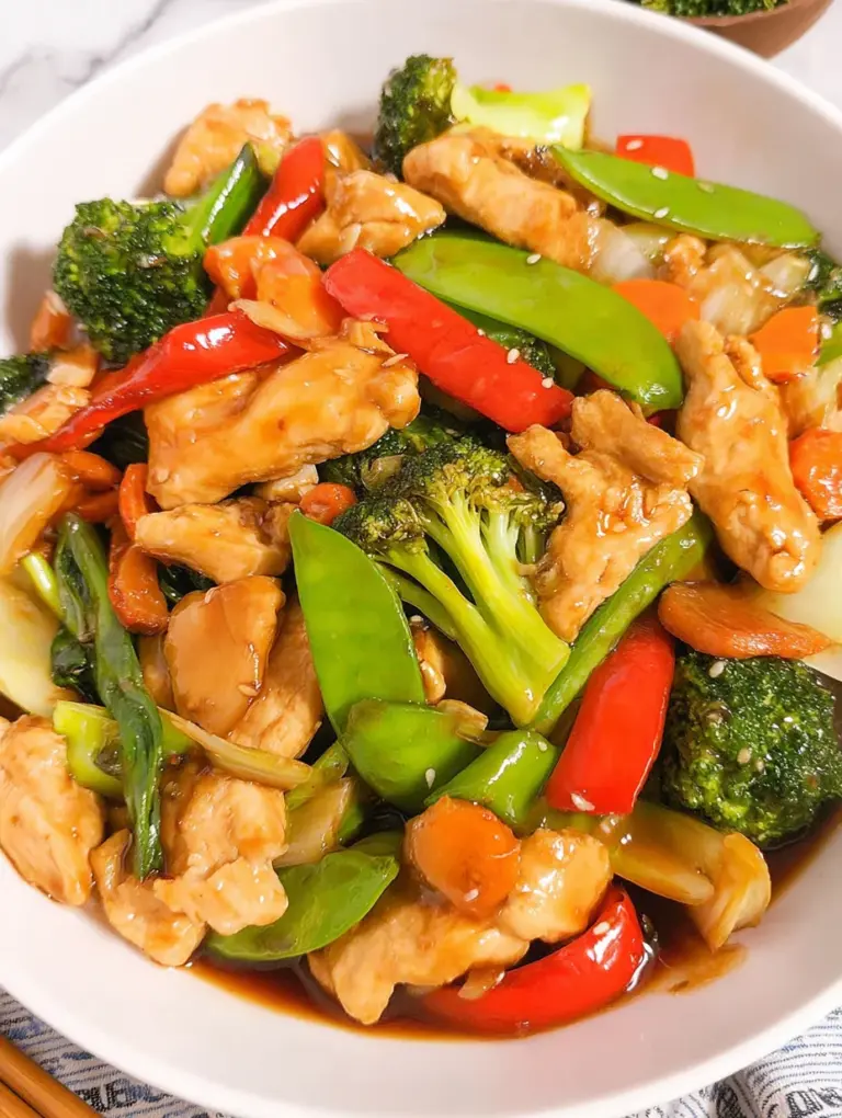 Chicken with Mixed Vegetable Stir Fry