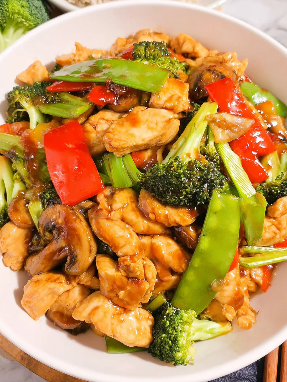 Chicken with Mixed Vegetable Stir Fry