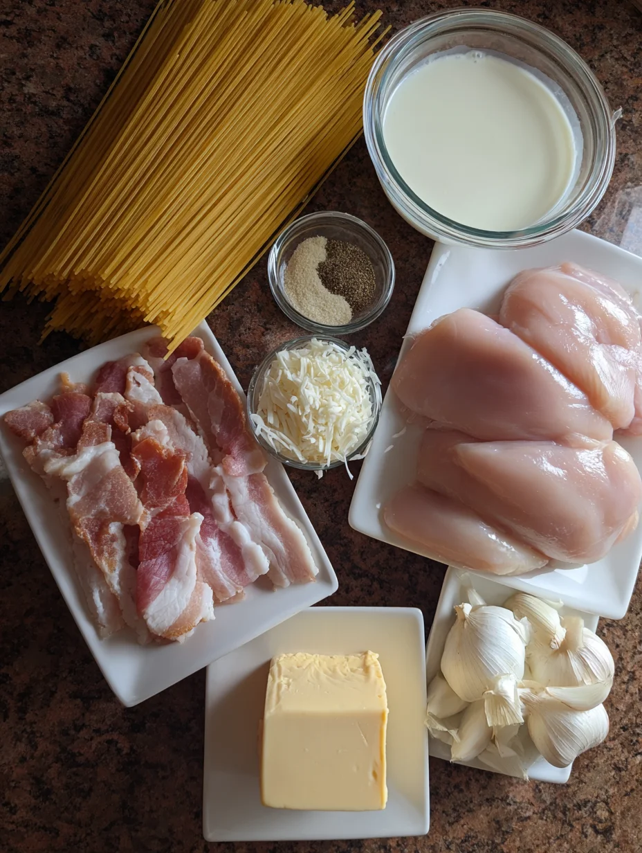 Cream Cheese Bacon Chicken Pasta