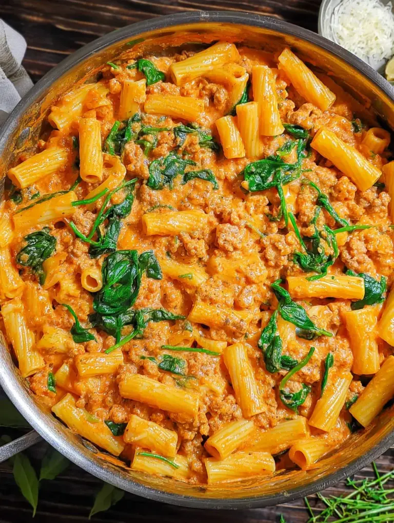 Creamy Sausage Rigatoni
