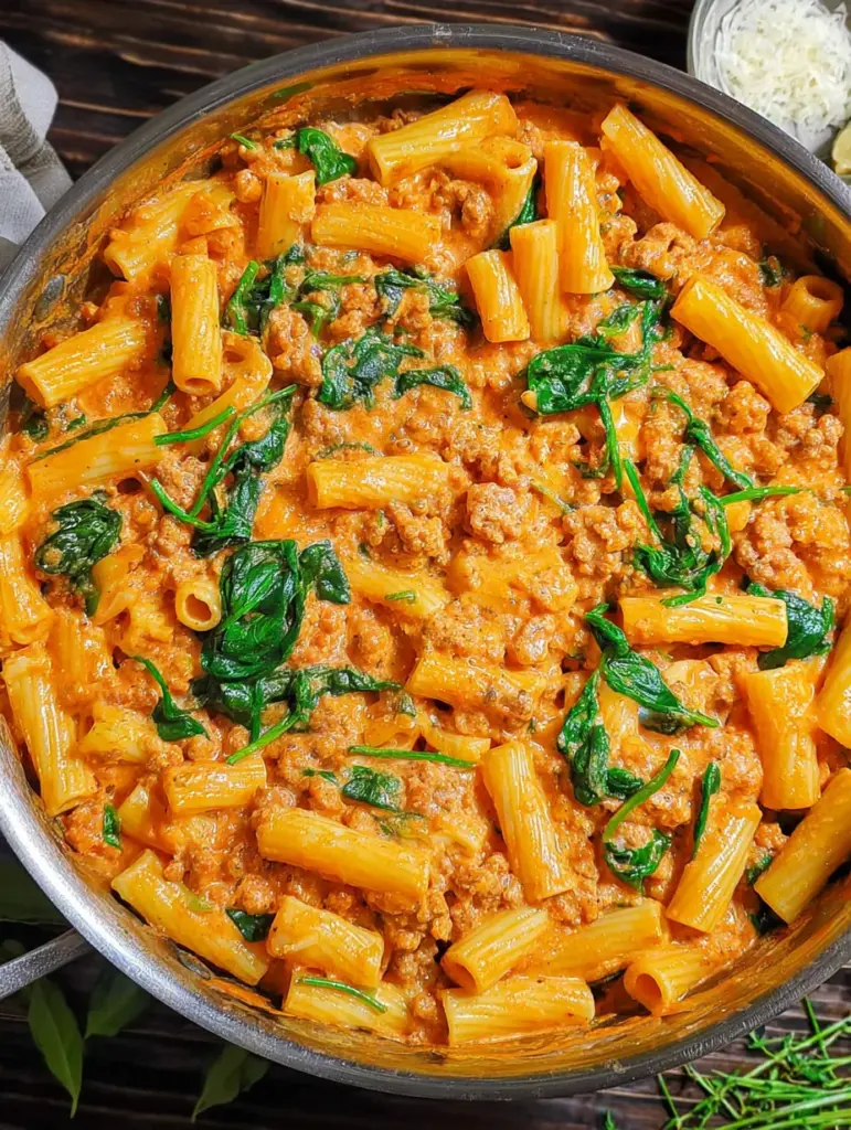 Creamy Sausage Rigatoni