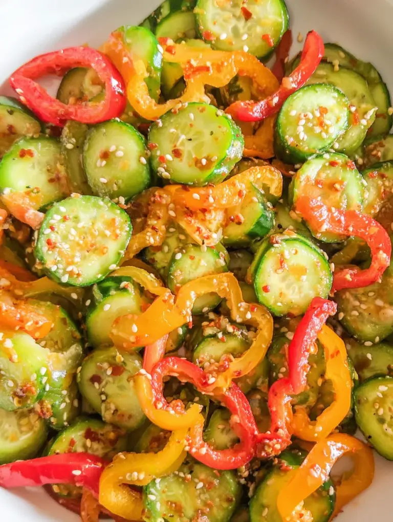 Cucumber & Pepper Salad