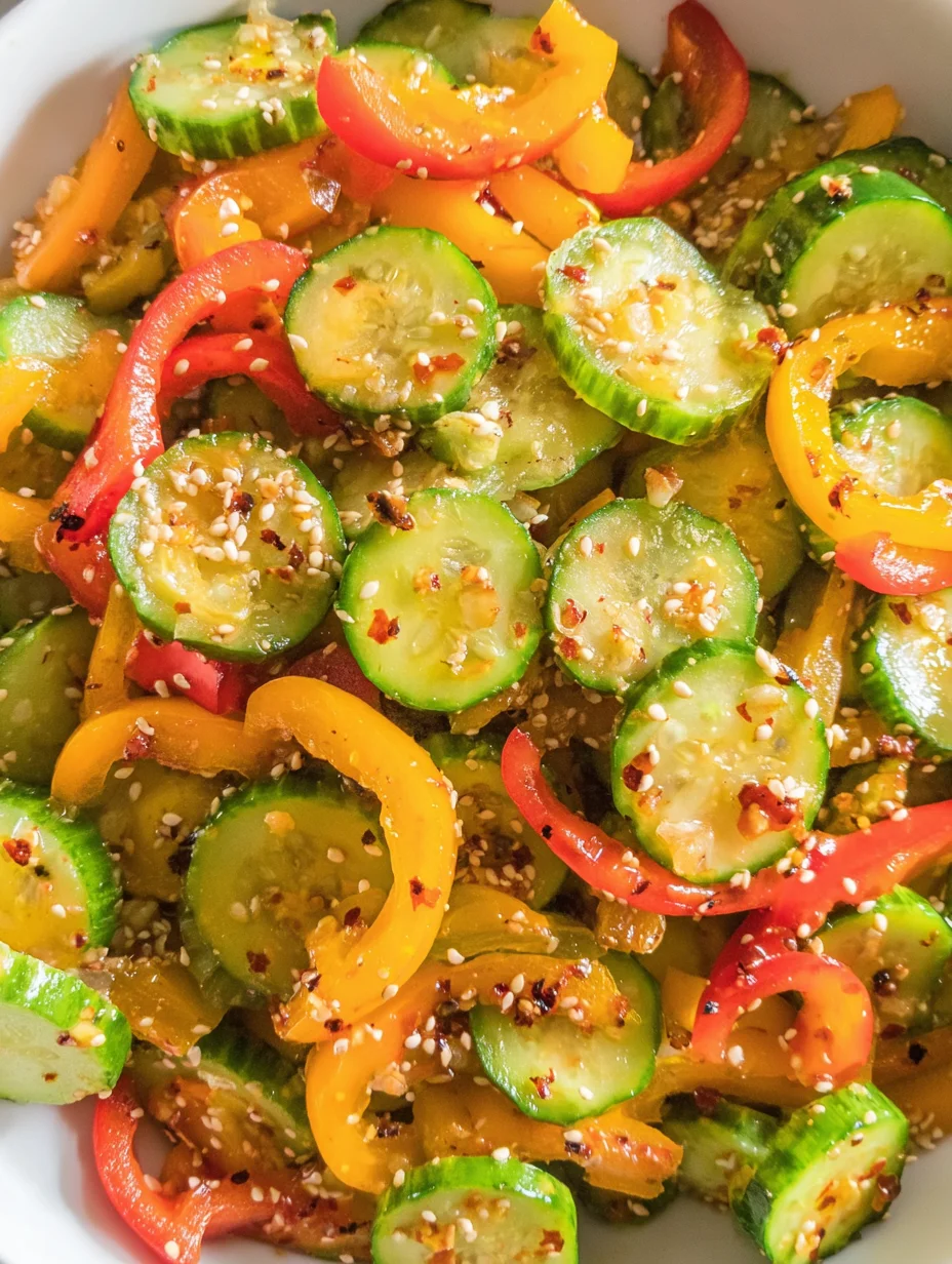 Cucumber & Pepper Salad