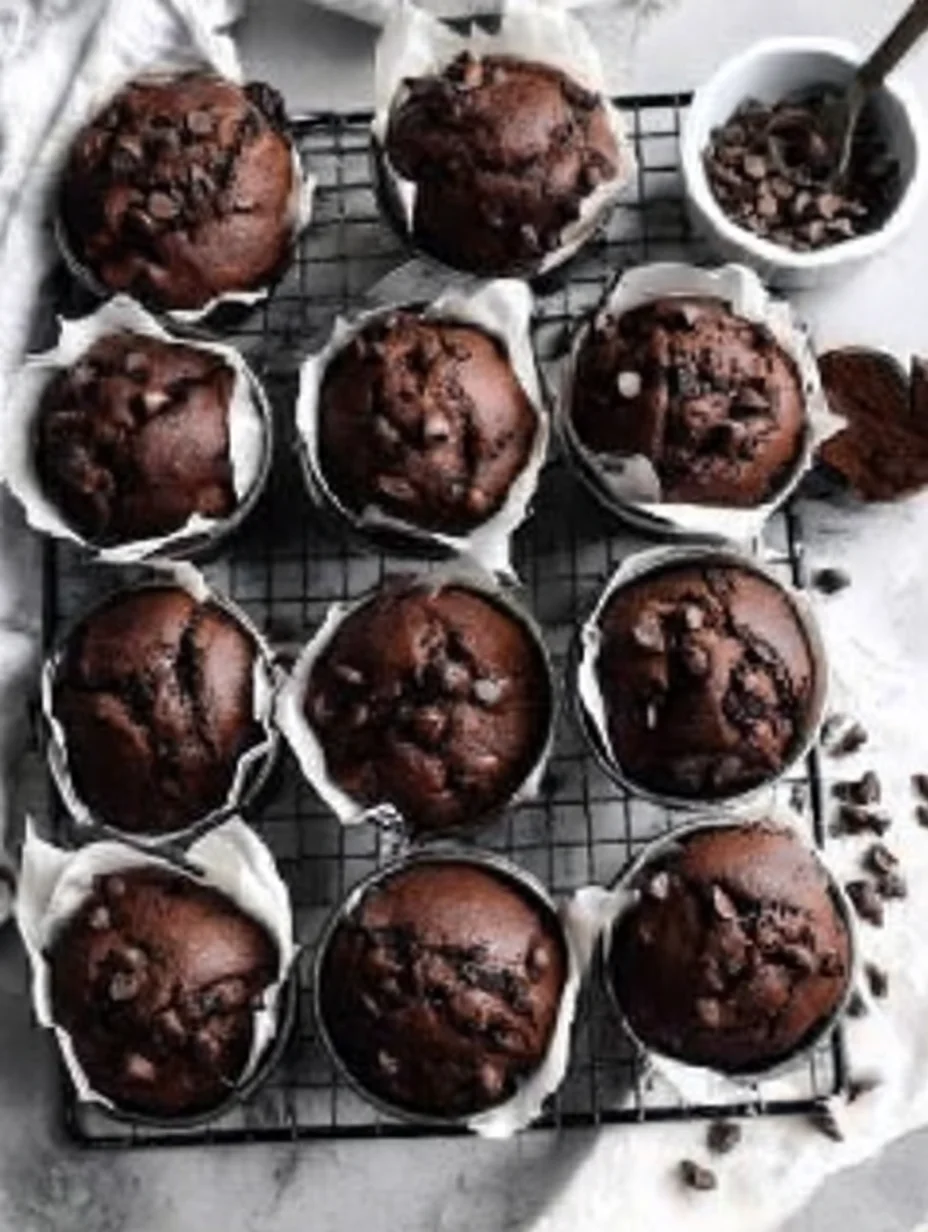 Double Chocolate Espresso Muffins