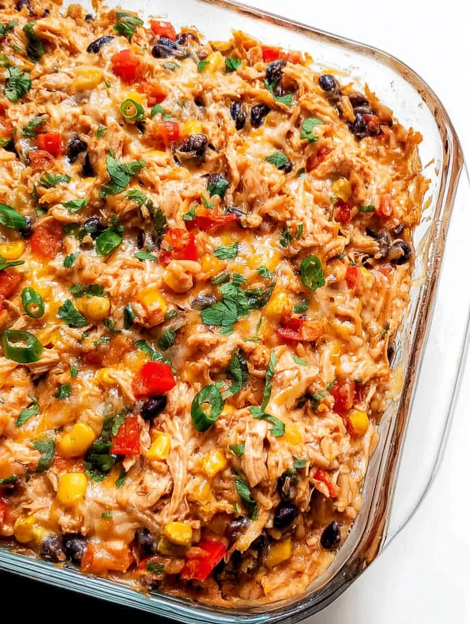 Easy Chicken Burrito Casserole