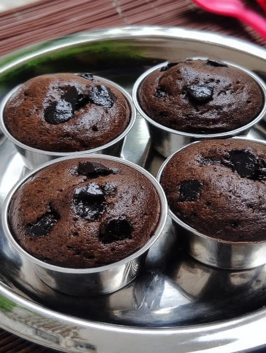 Eggless Chocolate Cup Cake in Katori