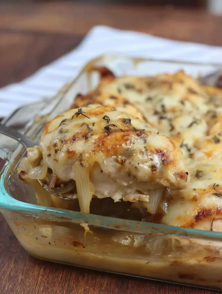 French Onion Chicken Bake