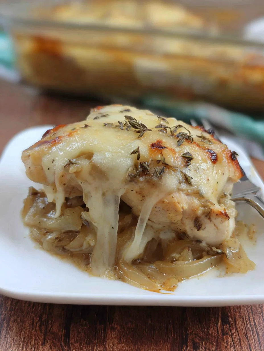 French Onion Chicken Bake