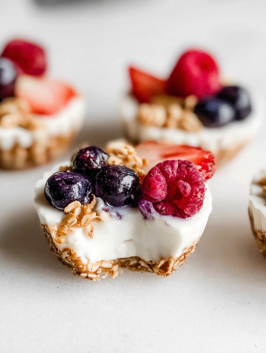 Frozen Yogurt Granola Cups