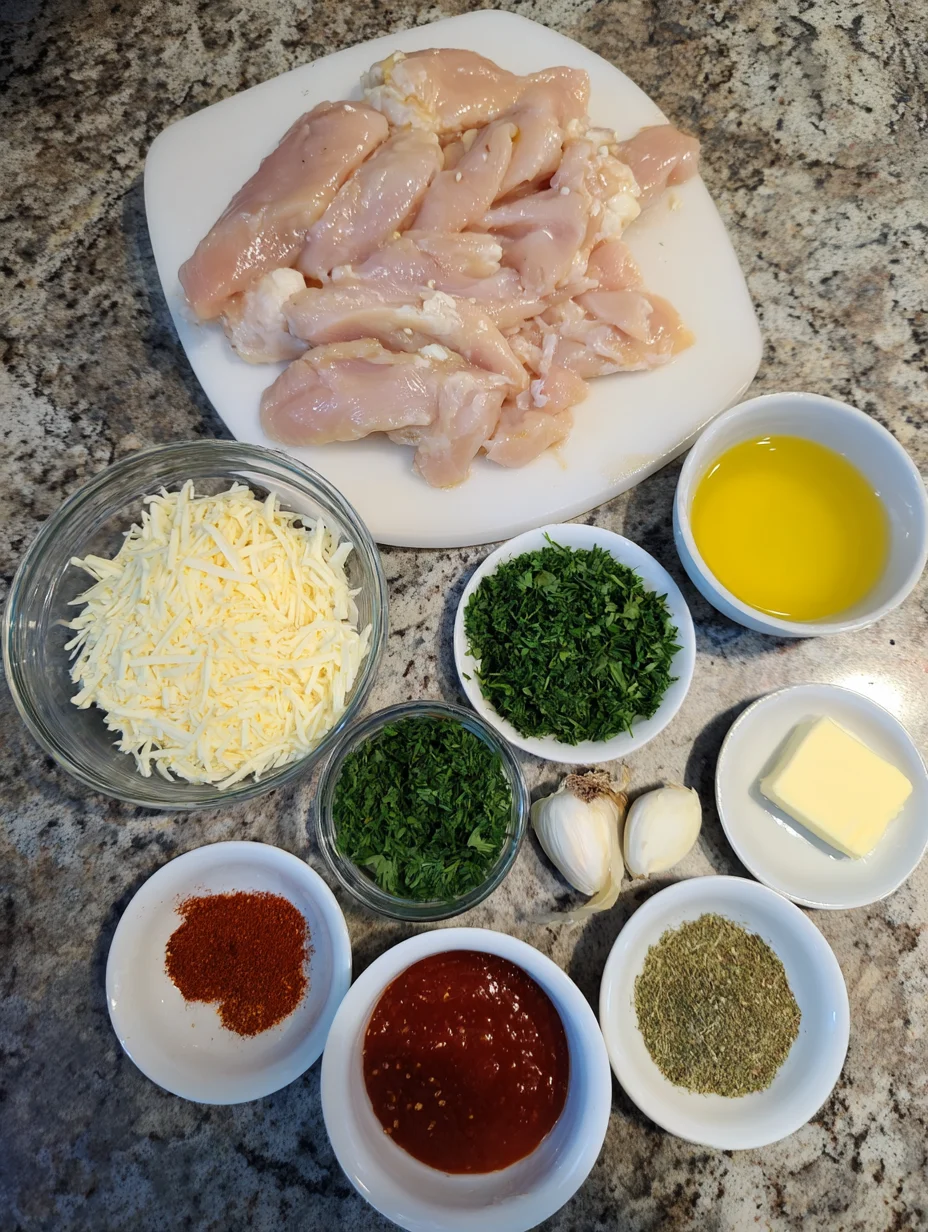 Garlic Parmesan Chicken Skewers