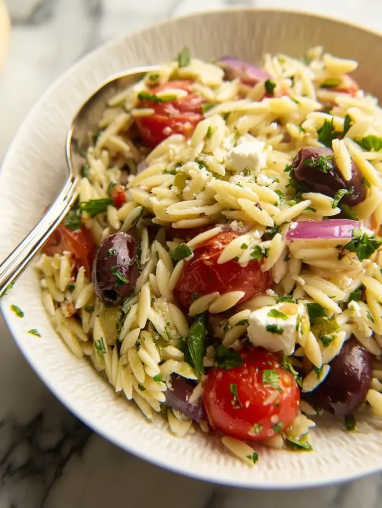 Greek Orzo Pasta Salad
