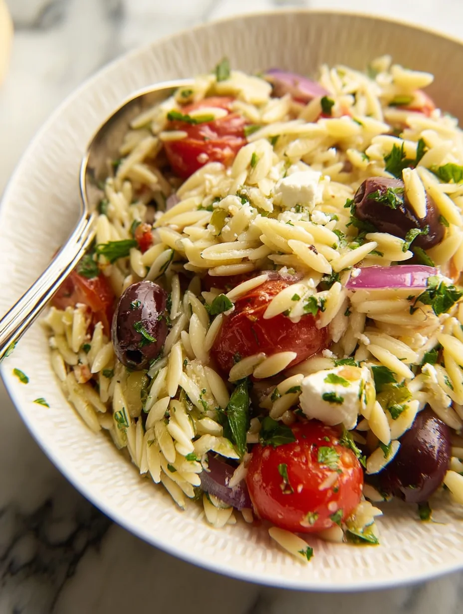 Greek Orzo Pasta Salad