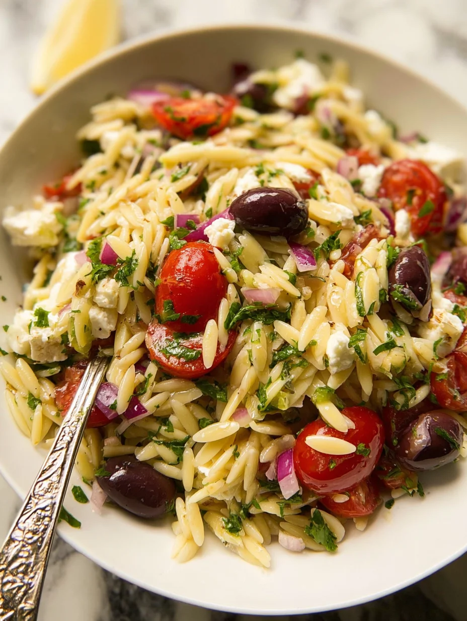 Greek Orzo Pasta Salad