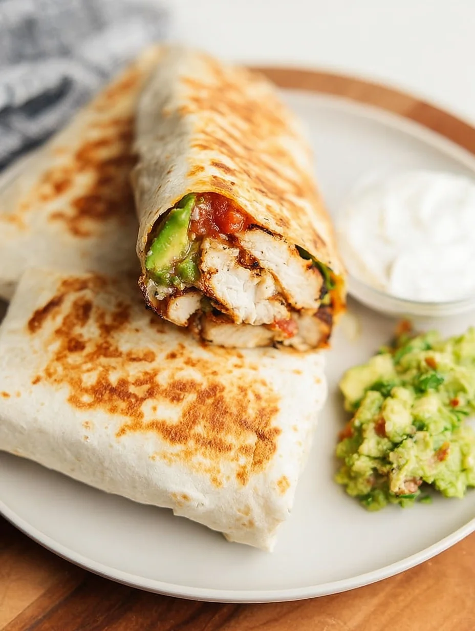 Grilled Avocado Chicken Wraps