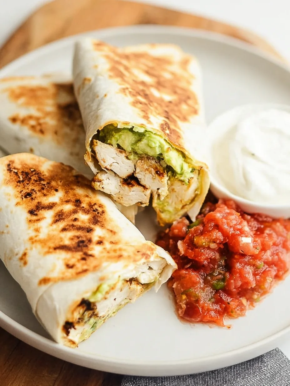 Grilled Avocado Chicken Wraps