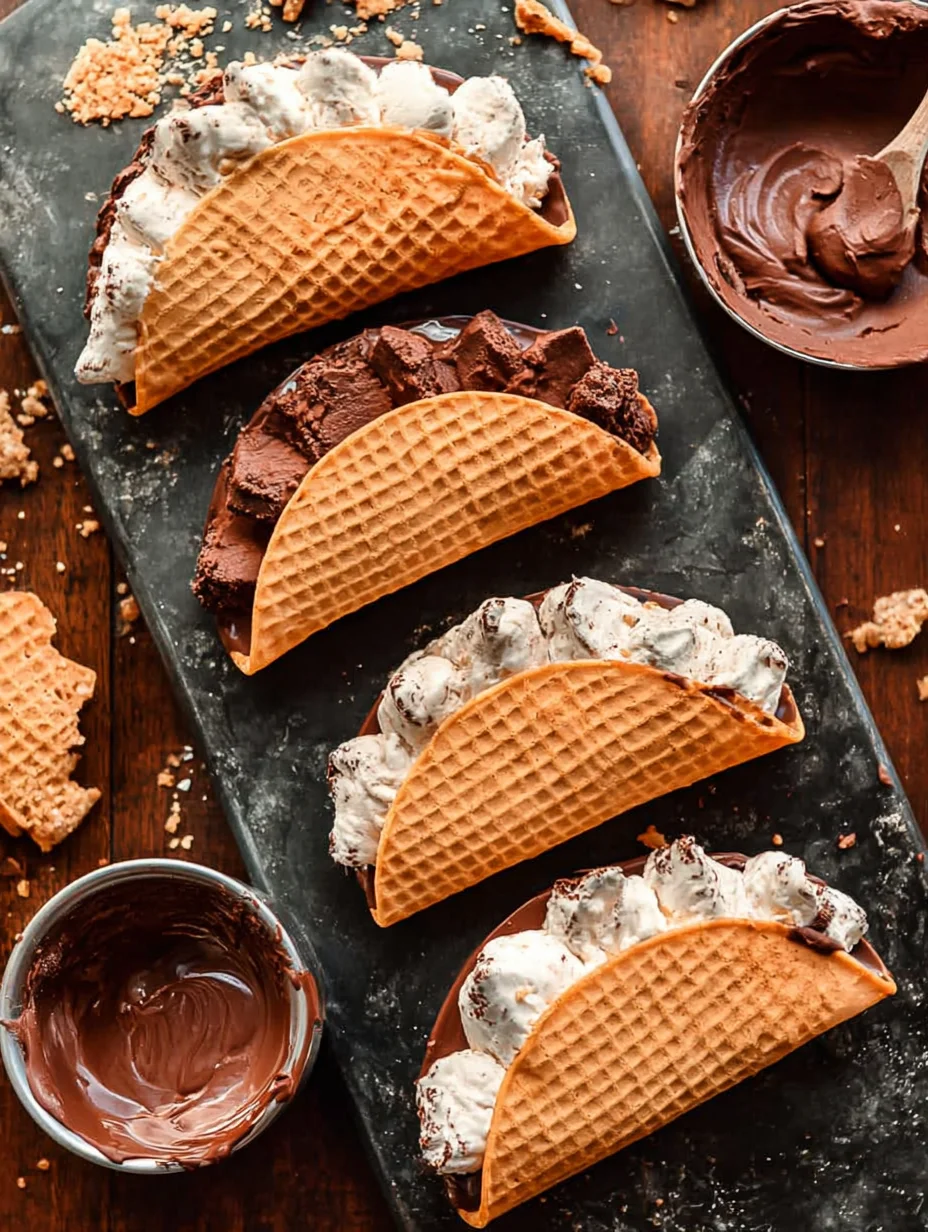 Homemade Choco Tacos