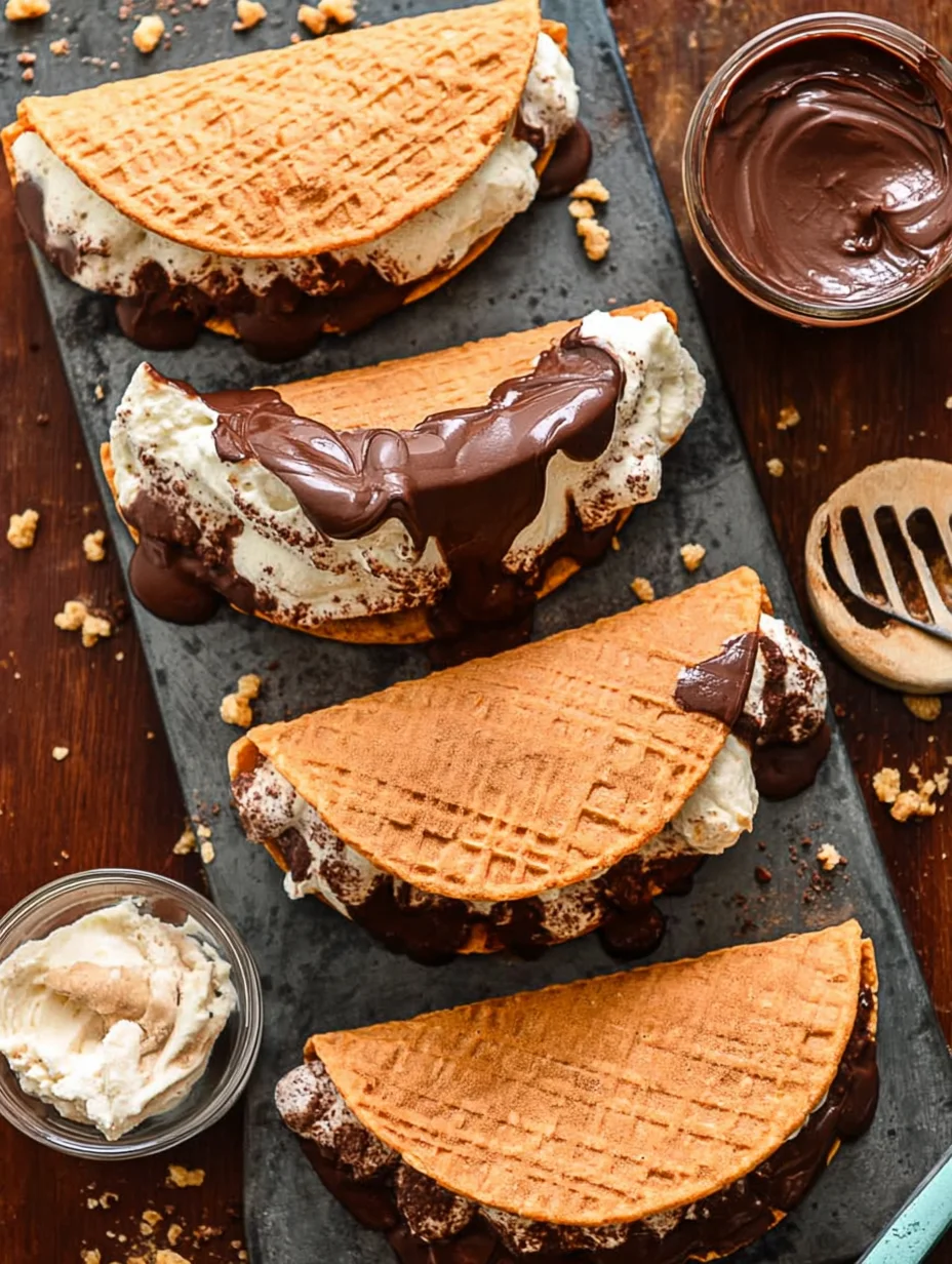 Homemade Choco Tacos