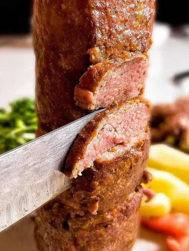 Homemade Rotisserie Doner Kebab Meat
