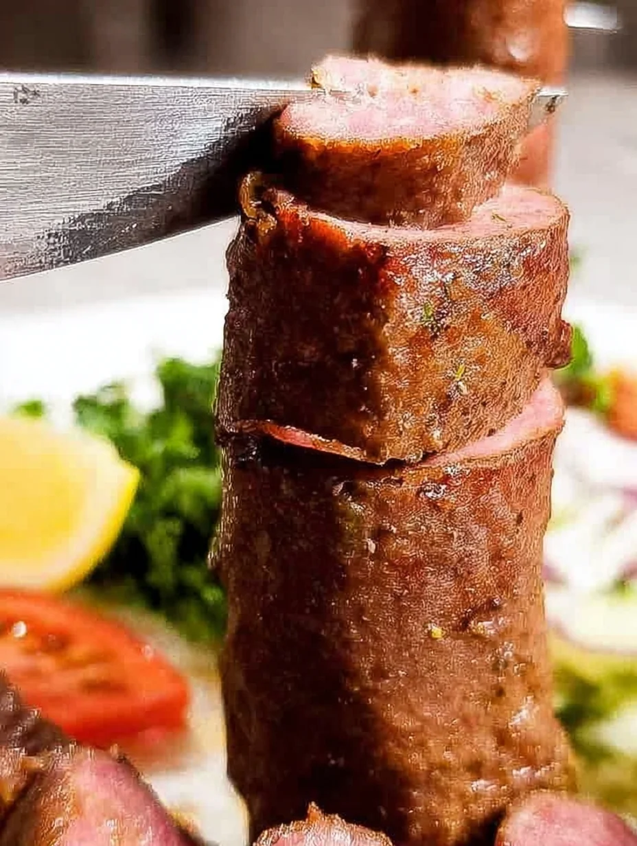 Homemade Rotisserie Doner Kebab Meat
