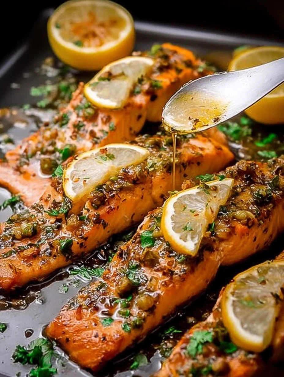 Honey Garlic Butter Baked Salmon