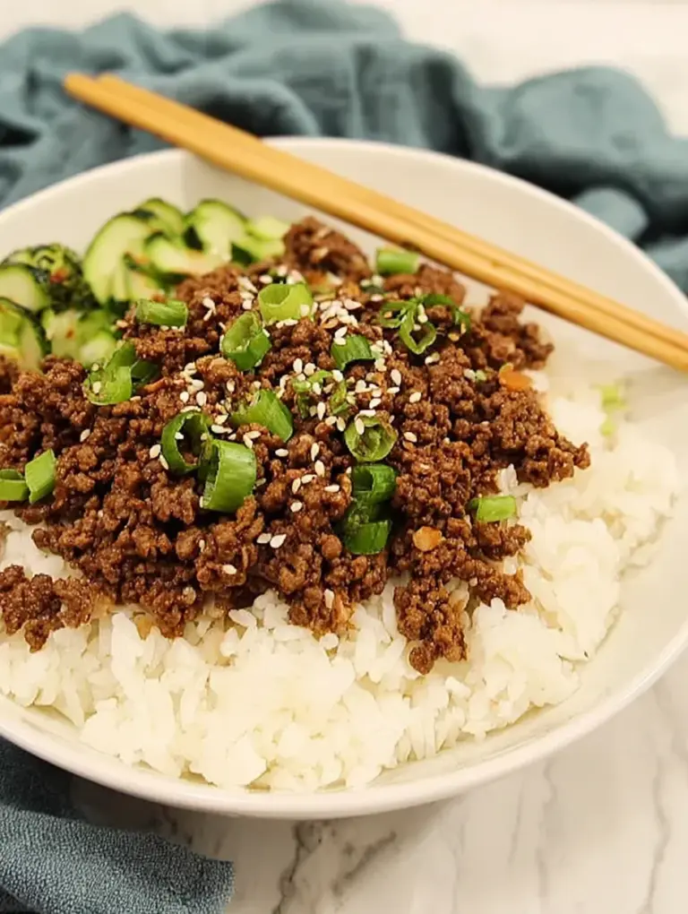 Korean Ground Beef Bowl