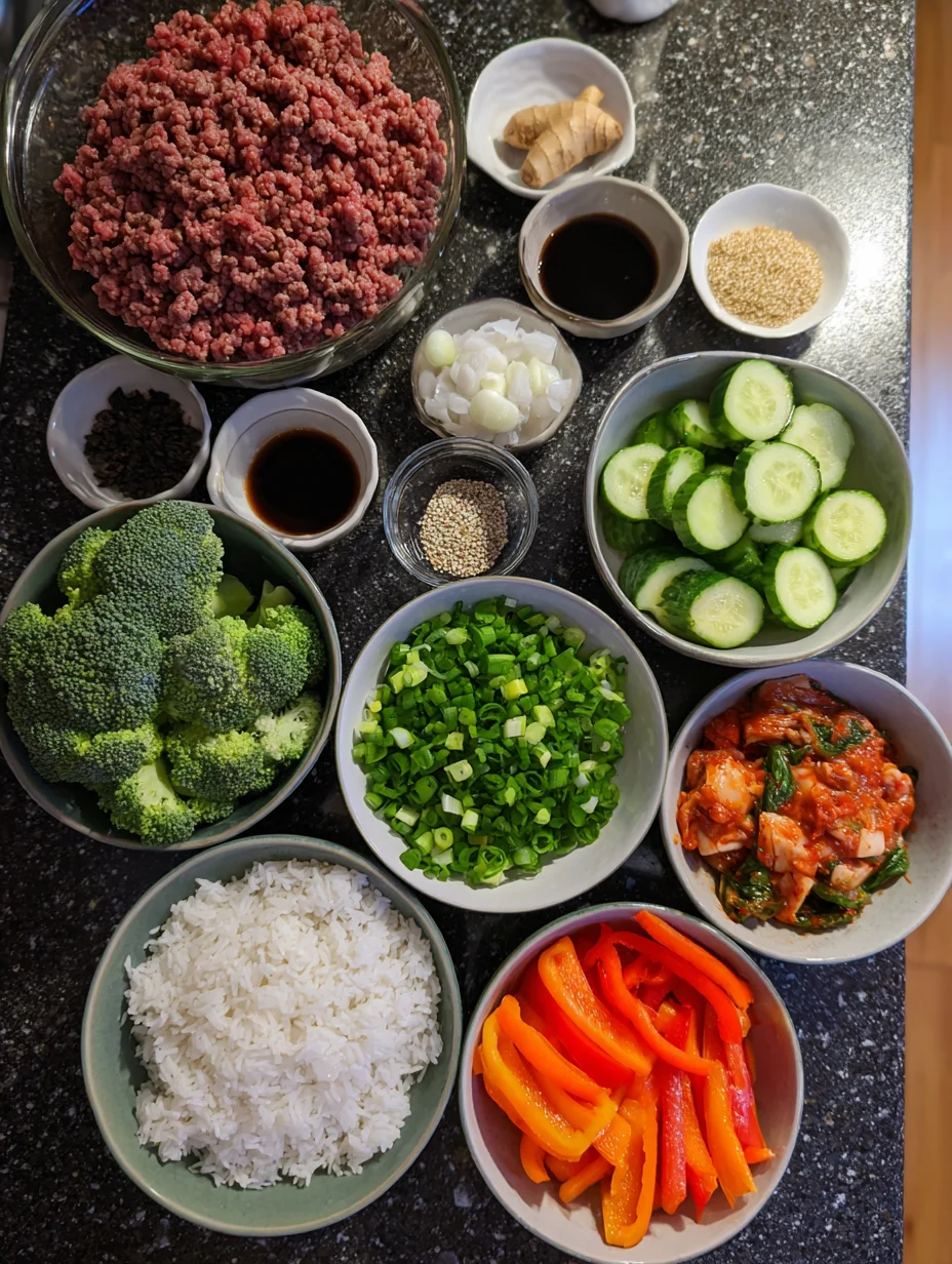 Korean Ground Beef Bowl