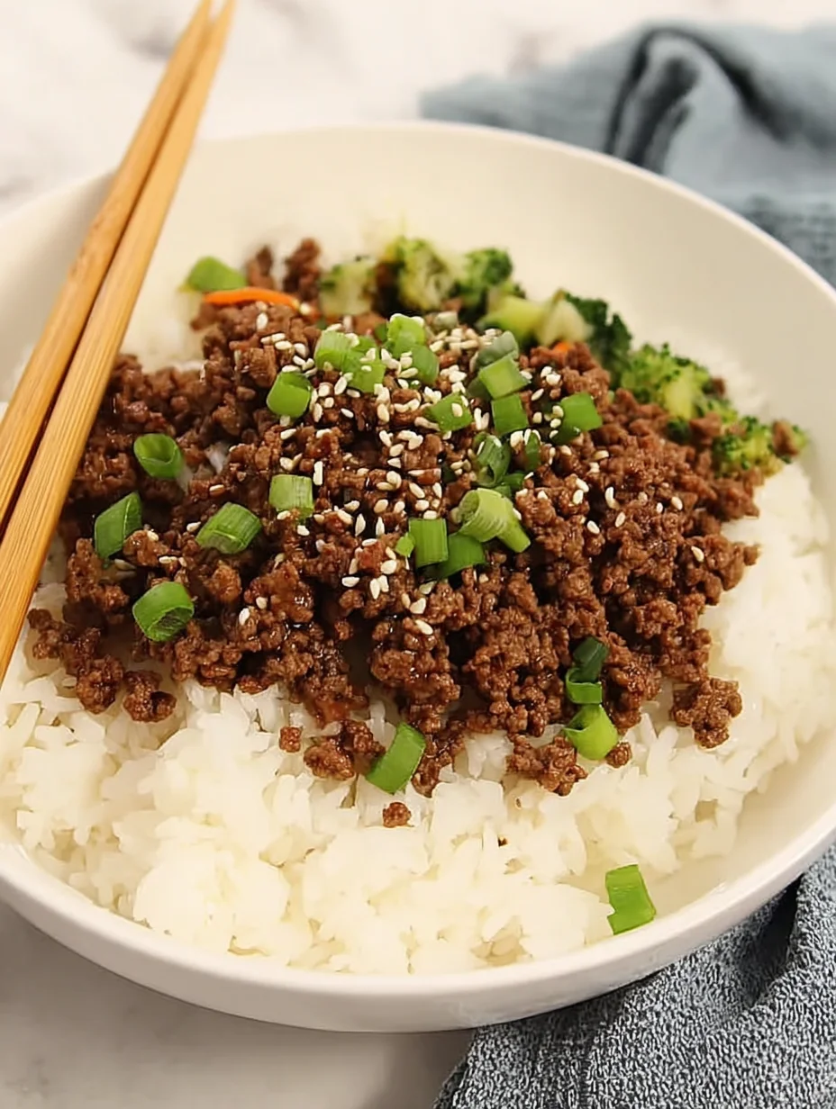 Korean Ground Beef Bowl