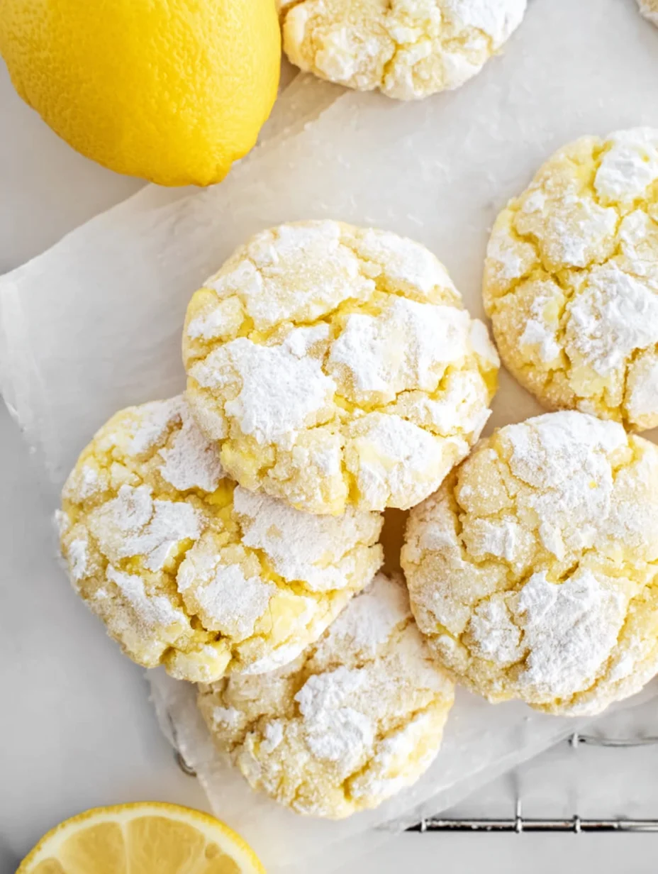 Lemon Crinkle Cookies