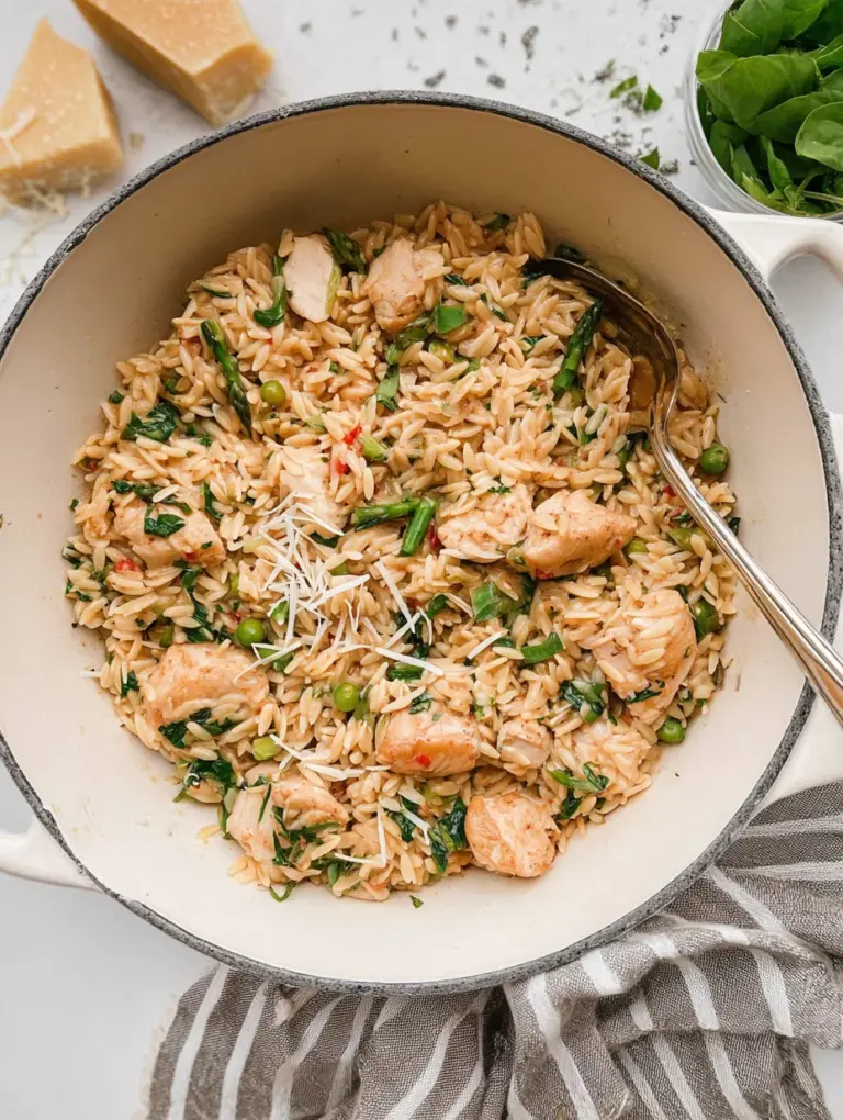 One Pot Chicken Orzo