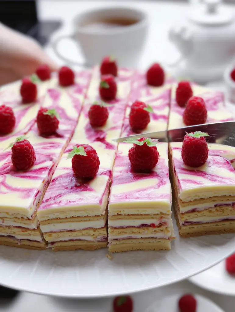 Raspberry cheesecake (no bake)