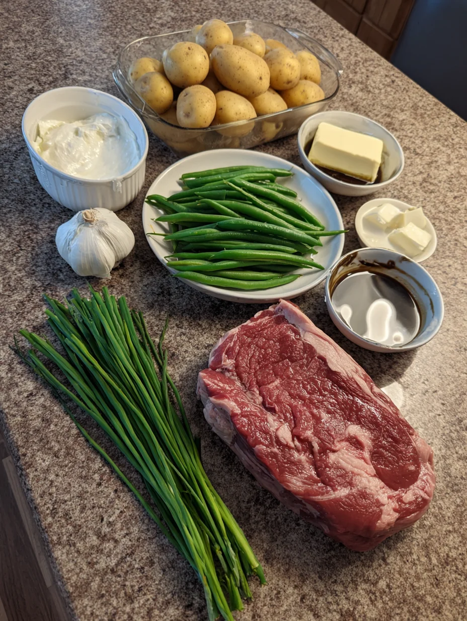Ribeye and Roasted Garlic Pan Sauce