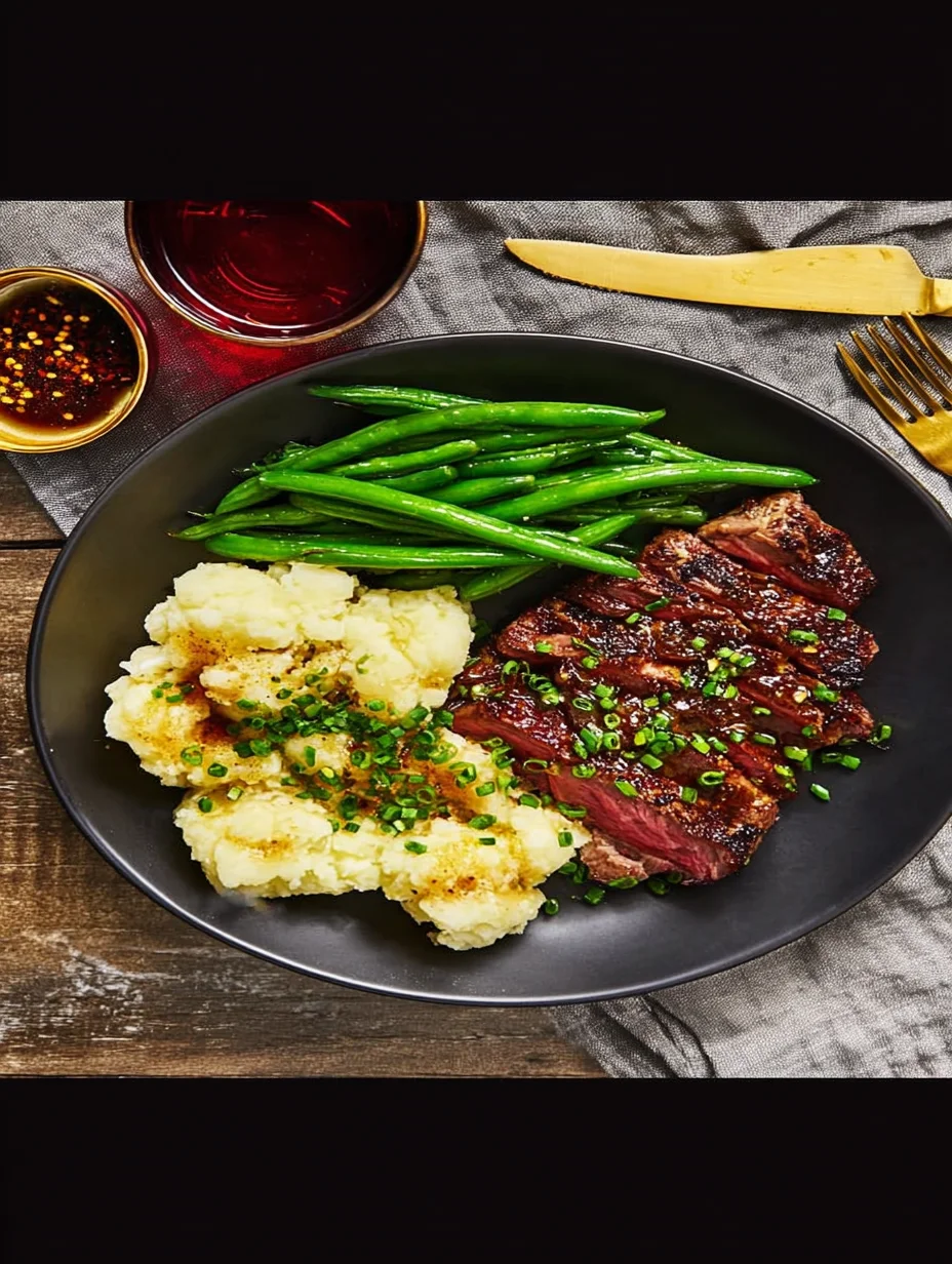 Ribeye and Roasted Garlic Pan Sauce