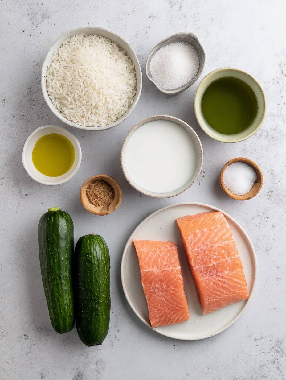 Spicy Salmon Bowls with Coconut Rice