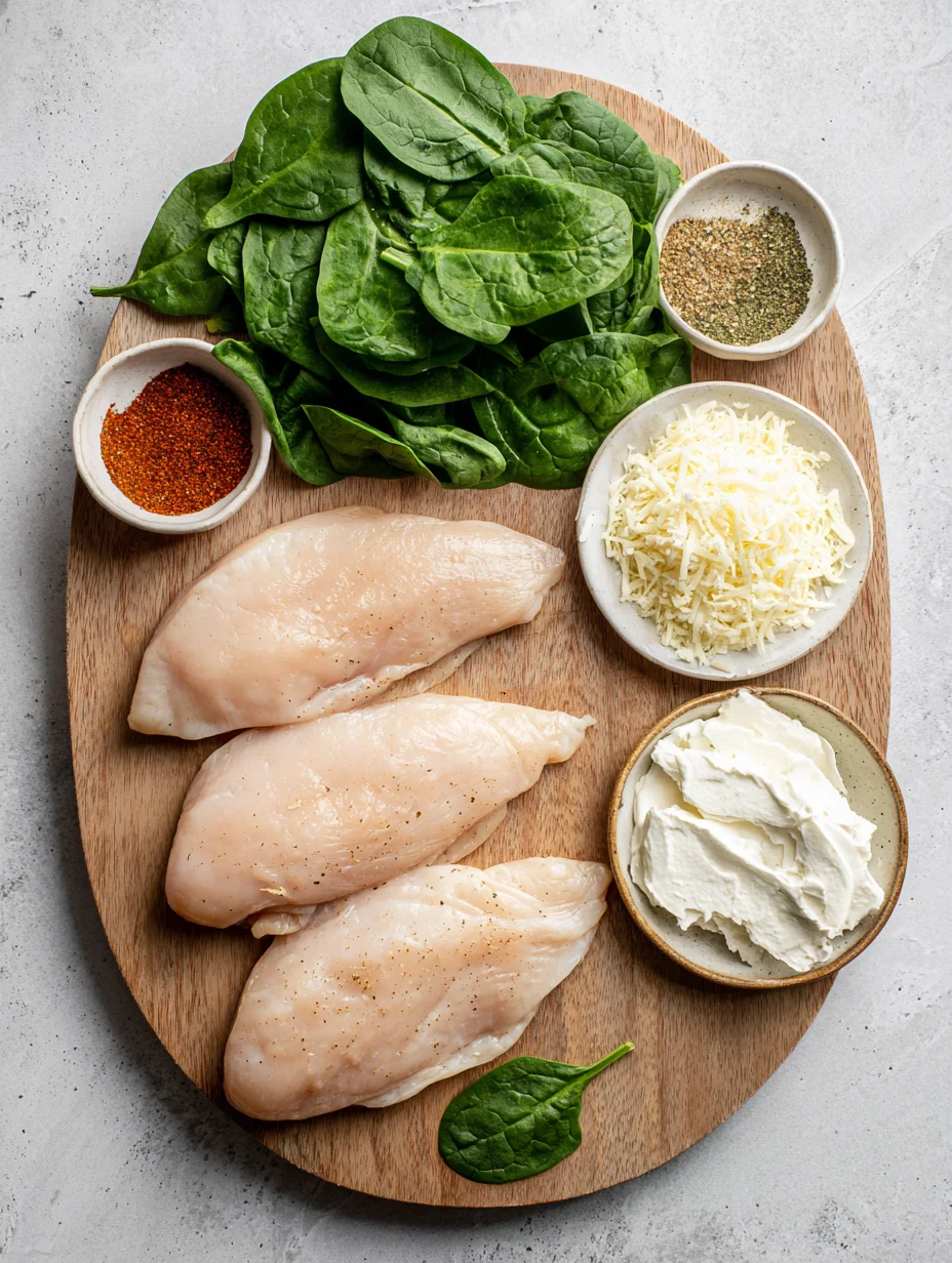 Spinach Stuffed Chicken Breasts
