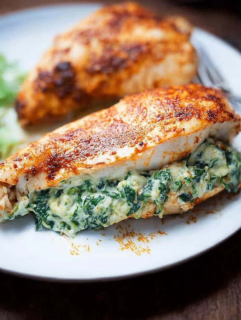 Spinach Stuffed Chicken Breasts