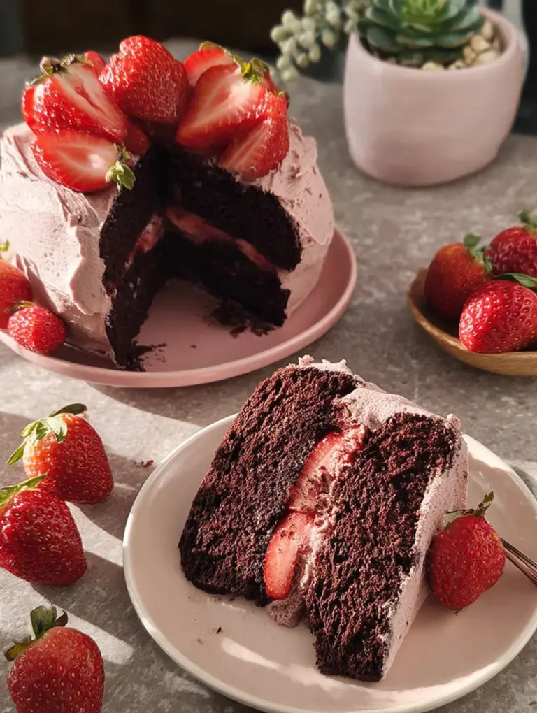 Strawberry Chocolate Cake