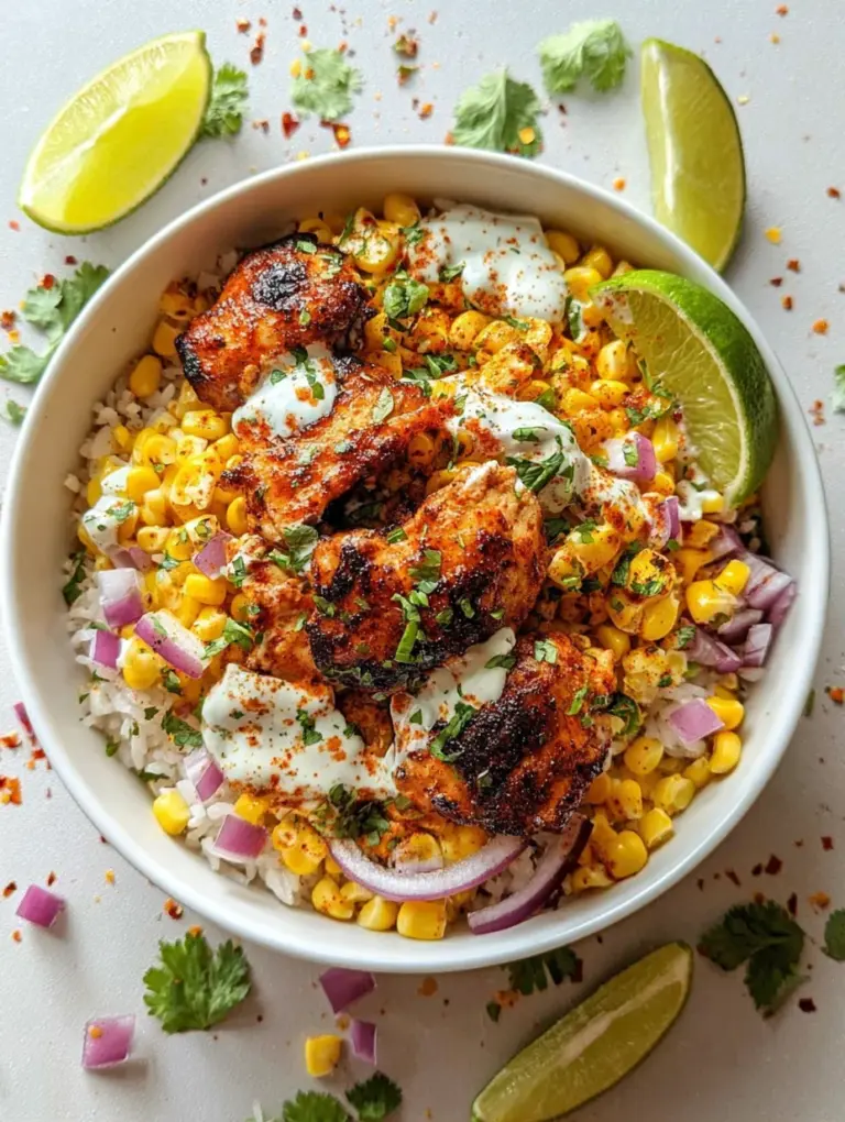 Street Corn Chicken Rice Bowl