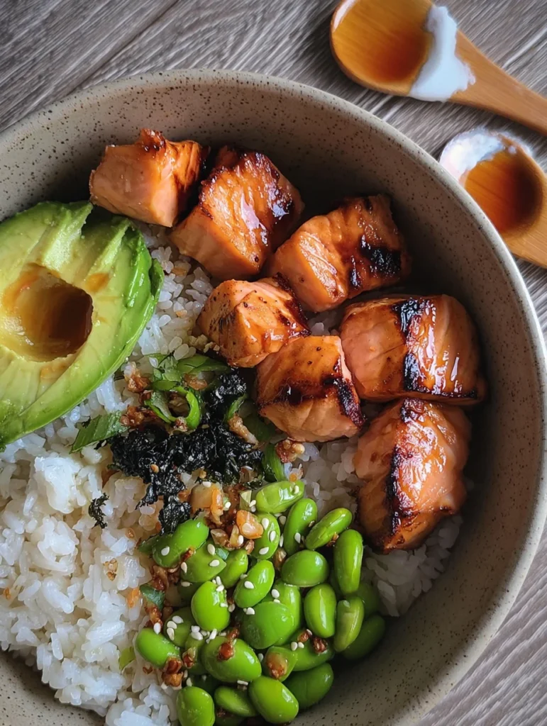 Teriyaki Salmon Sushi Bowl