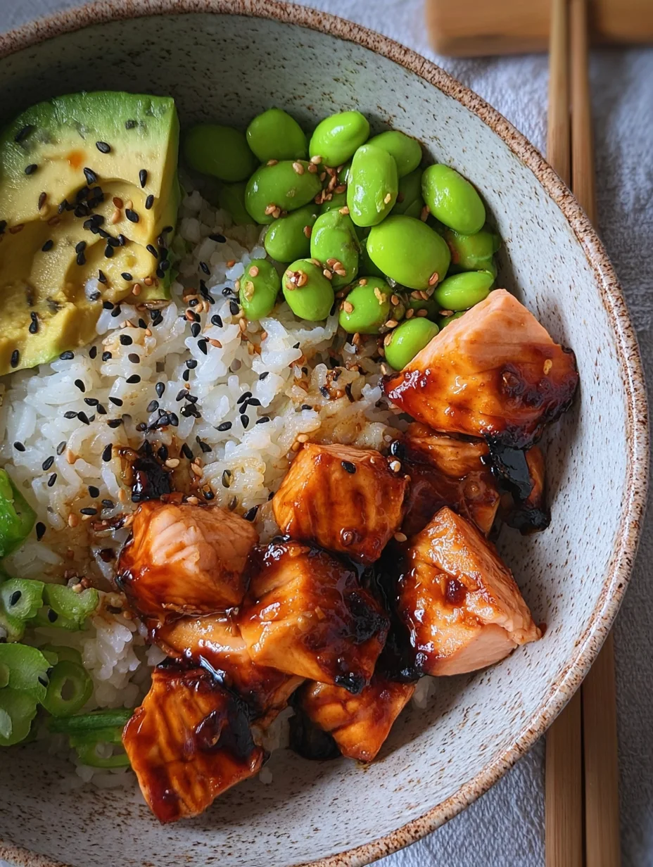 Teriyaki Salmon Sushi Bowl