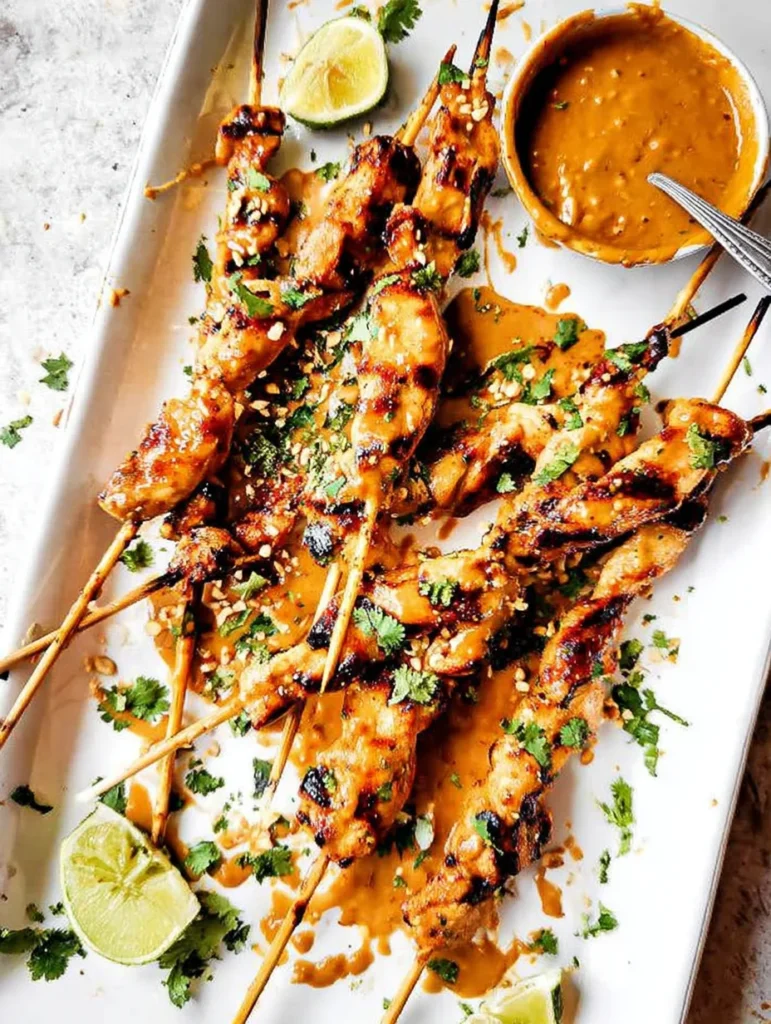 Thai Satay Chicken with Peanut Sauce