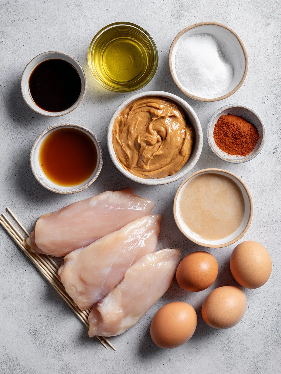 Thai Satay Chicken with Peanut Sauce