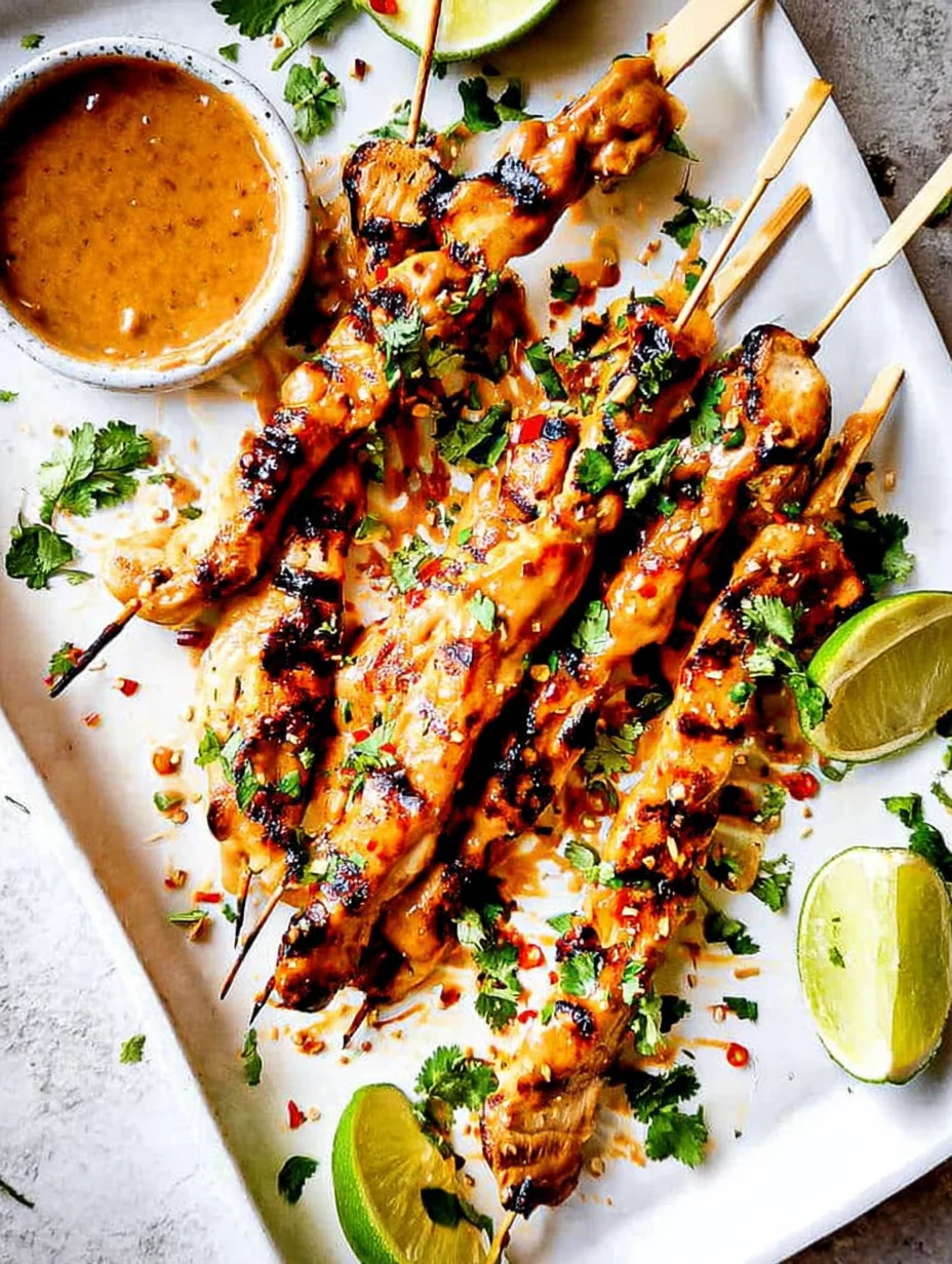 Thai Satay Chicken with Peanut Sauce