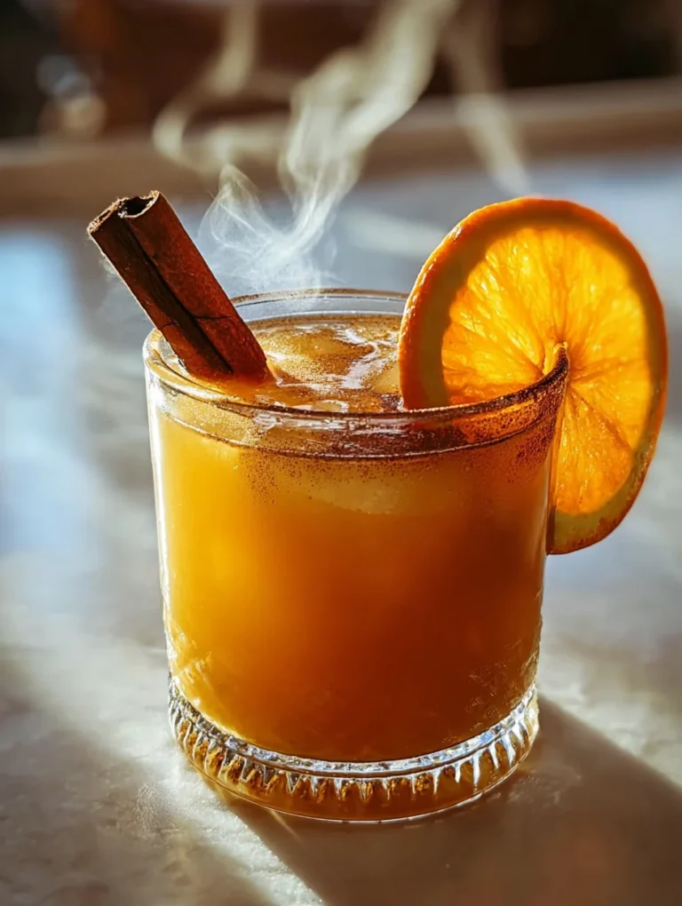 Warm Cinnamon Orange Delight Mocktail